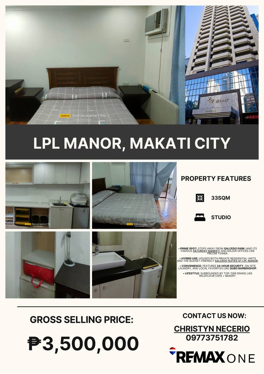 STUDIO 33SQM 3.5M GROSS LPL MA